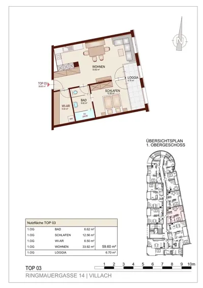 Neubau Villach, 3 Zimmer, 89 m² — Bild 5