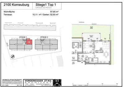 Neubau Korneuburg, 4 Zimmer, 100 m² — Bild 5