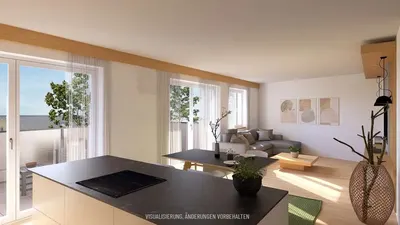 Neubau Pasching, Linz Land, 3 Zimmer, 77 m² — Bild 3