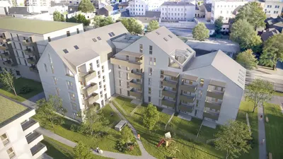 Neubau Wels, 2 Zimmer, 70 m² — Bild 2