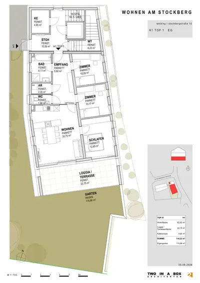 Neubau Walding, Urfahr-Umgebung, 3 Zimmer, 84 m² — Bild 5