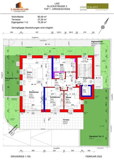 Neubau Linz, 3 Zimmer, 90 m² — Bild 5