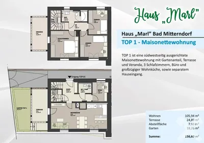 Neubau Bad Mitterndorf, Liezen, 5 Zimmer, 106 m² — Bild 3