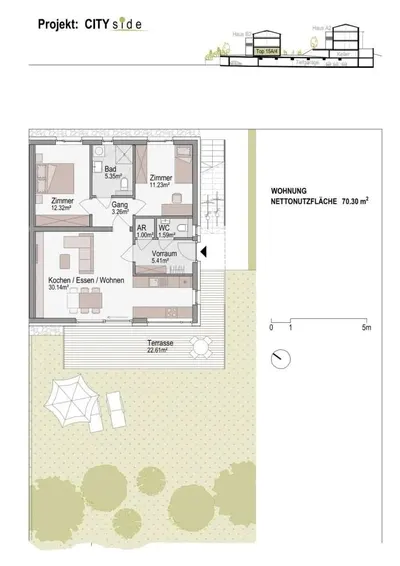 Neubau Kumberg, Graz-Umgebung, 2 Zimmer, 48 m² — Bild 4