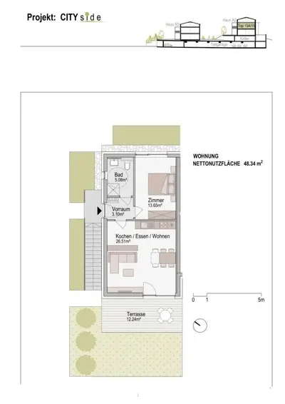 Neubau Kumberg, Graz-Umgebung, 2 Zimmer, 48 m² — Bild 5