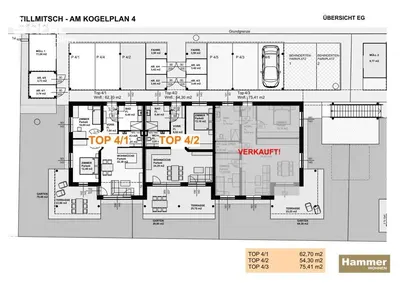 Neubau Tillmitsch, Leibnitz, 3 Zimmer, 63 m² — Bild 3