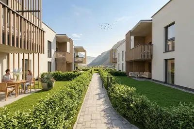 Neubau Aschau, Schwaz, 3 Zimmer, 76 m² — Bild 2