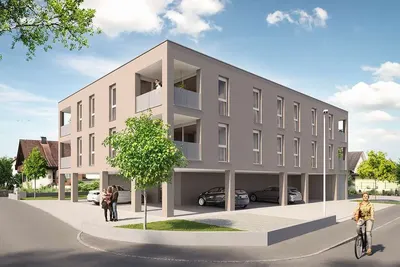 Neubau Hohenems, Dornbirn, 2 Zimmer, 49 m² — Bild 2