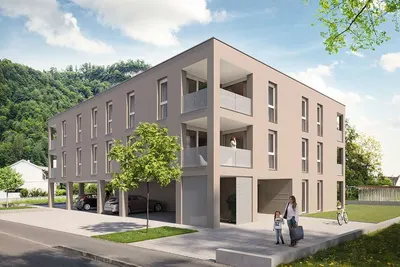 Neubau Hohenems, Dornbirn, 2 Zimmer, 49 m² — Bild 4