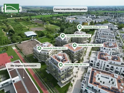 Neubau Wien, 21. Bezirk, Floridsdorf, 2 Zimmer, 45 m² — Bild 4