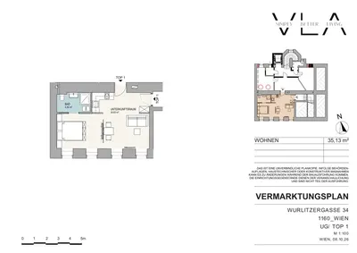 Neubau Wien, 16. Bezirk, Ottakring, 2.0 Zimmer, 43 m² — Bild 4