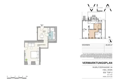 Neubau Wien, 16. Bezirk, Ottakring, 2.0 Zimmer, 43 m² — Bild 5