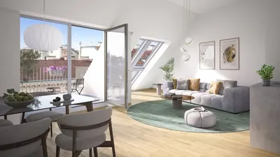 Neubau Wien, 17. Bezirk, Hernals, 2 Zimmer, 33 m² — Bild 2