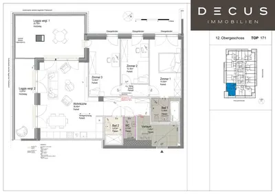 Neubau Wien, 02. Bezirk, Leopoldstadt, 4 Zimmer, 95 m² — Bild 5