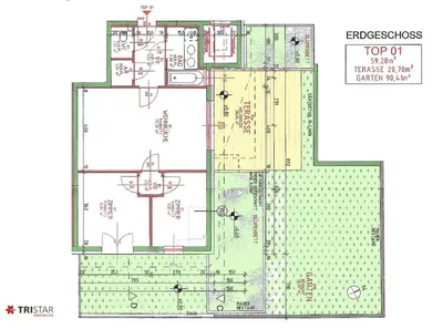 Neubau Wien, 11. Bezirk, Simmering, 3 Zimmer, 95 m² — Bild 5