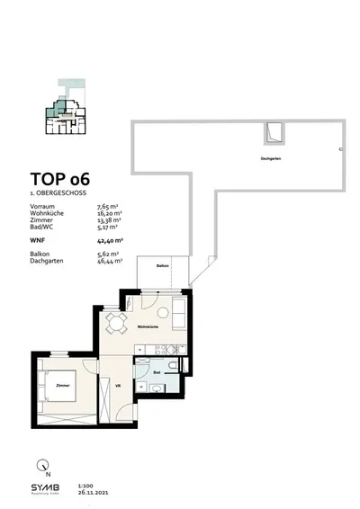 Neubau Wien, 10. Bezirk, Favoriten, 2 Zimmer, 41 m² — Bild 4