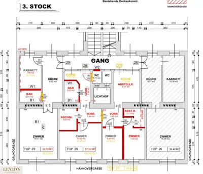 Neubau Wien, 20. Bezirk, Brigittenau, 3.0 Zimmer, 69 m² — Bild 4