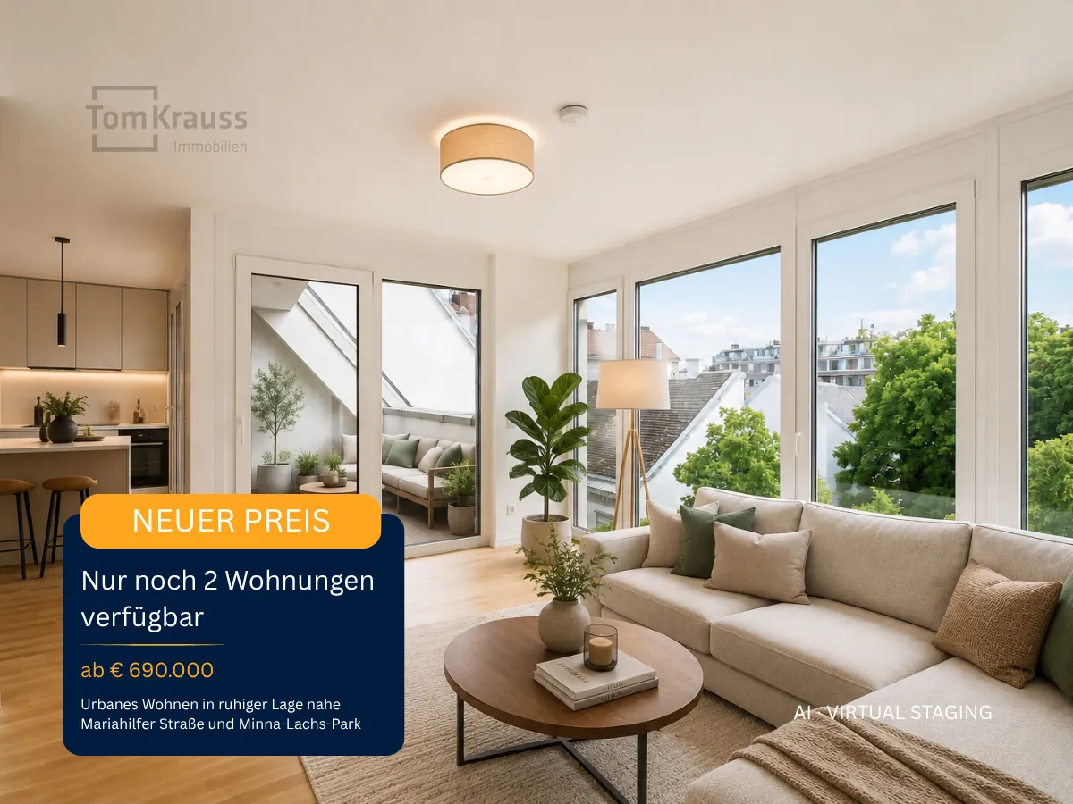 Neubau Wien, 06. Bezirk, Mariahilf, 2 Zimmer, 67 m²