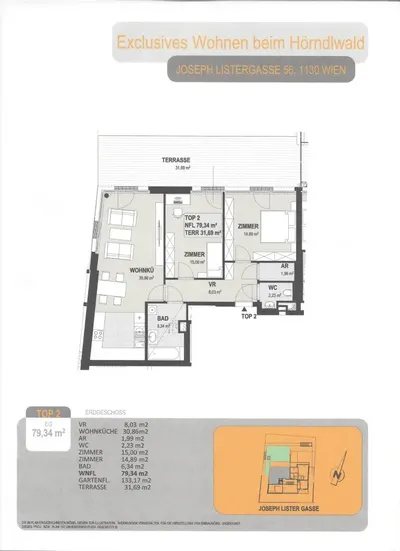 Neubau Wien, 13. Bezirk, Hietzing, 3 Zimmer, 158 m² — Bild 4